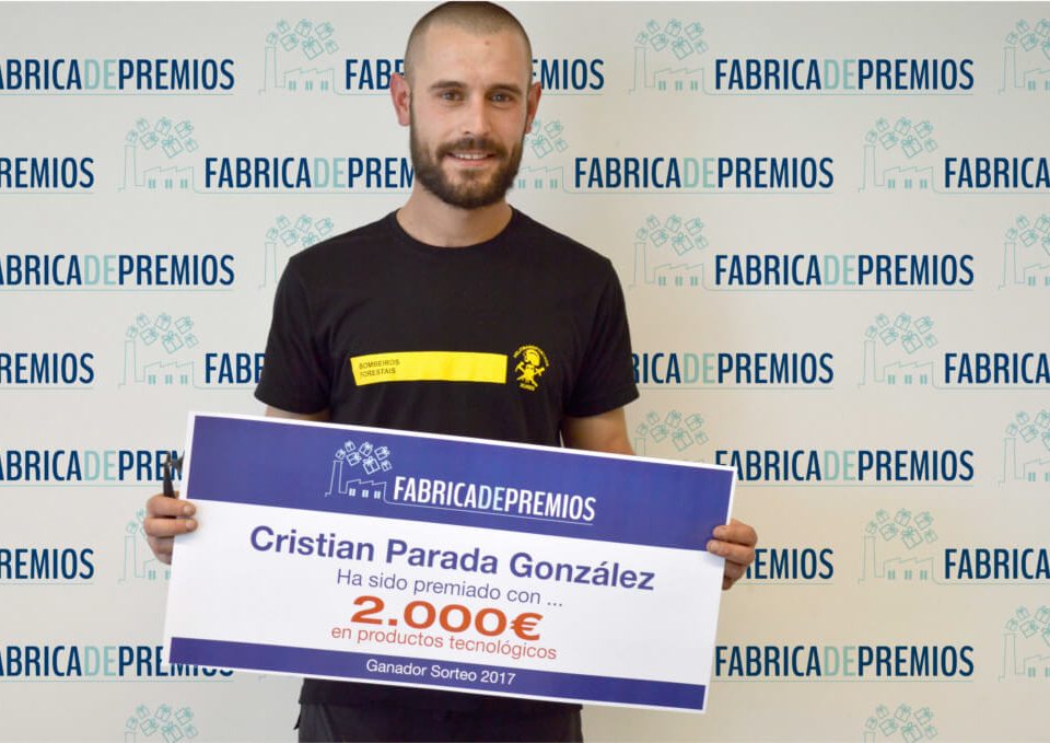 Ganador fábrica de premios 2000 € Cristian Parada
